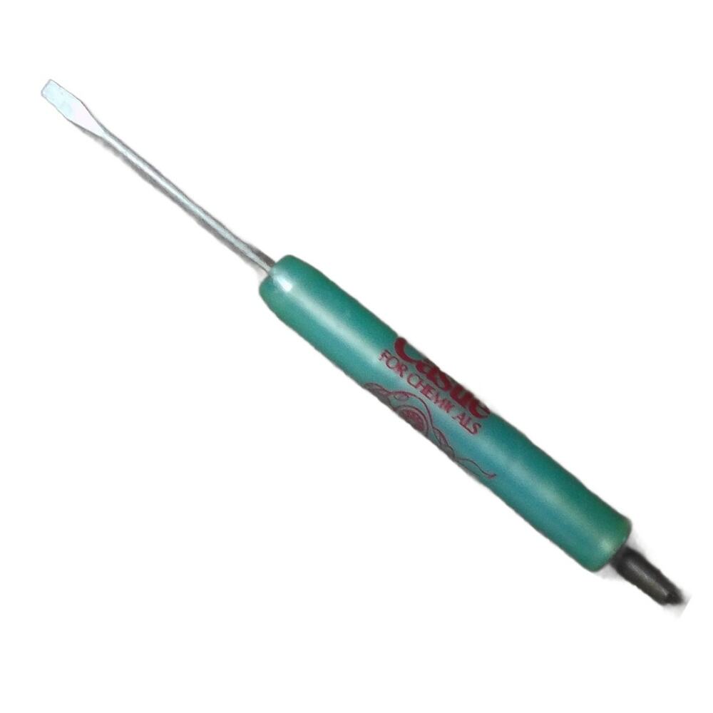 Castle Chemicals Advertising Clip-on Pocket Screwdriver Ready Tool USA Vintage
